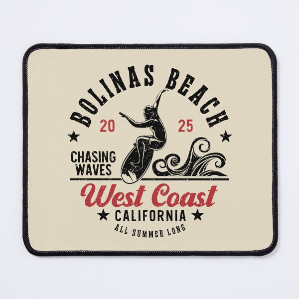 Item preview, Surfing Bolinas Beach Surf Marin County California designed and sold by eclecTEEq.