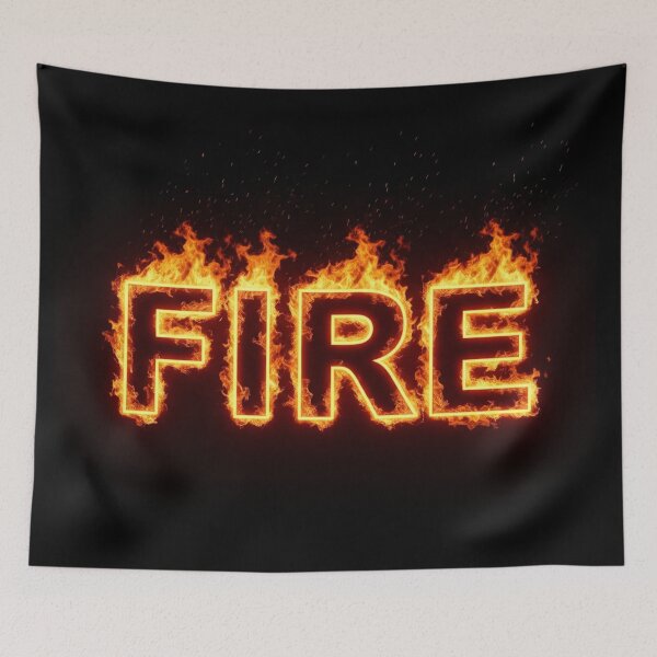 Item preview, Word Fire in a fire  designed and sold by AgingeR.
