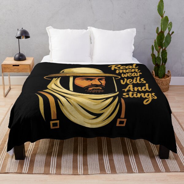 Item preview, Real Men Wear Veils And Stings Beekeeper Bees designed and sold by LuminOrb.