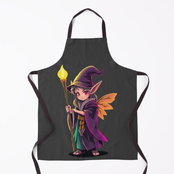 Item preview, Chibi Elf Mage – Cute Fantasy Wizard Fairy with Magic Staff designed and sold by Rothnaric.