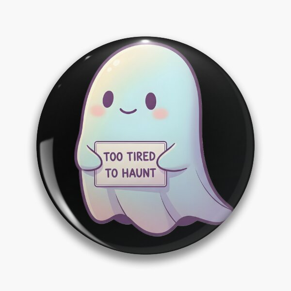 Item preview, Cute Ghost Too Tired To Haunt Funny Halloween Design designed and sold by Luxury-Studio.