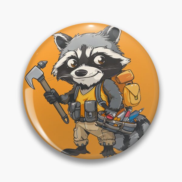 Item preview, Handy Raccoon – Cute DIY Builder with Tools designed and sold by SlayerOfKings.