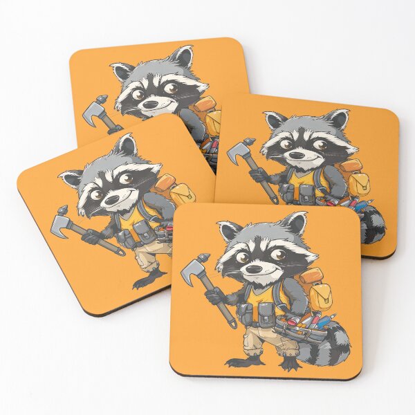 Item preview, Handy Raccoon – Cute DIY Builder with Tools designed and sold by SlayerOfKings.