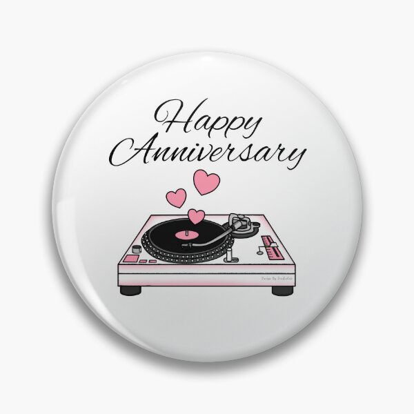Item preview, Happy Anniversary, DJ Music Lover Musician Wedding designed and sold by doodlerob.