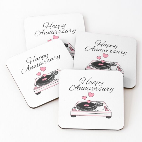 Item preview, Happy Anniversary, DJ Music Lover Musician Wedding designed and sold by doodlerob.