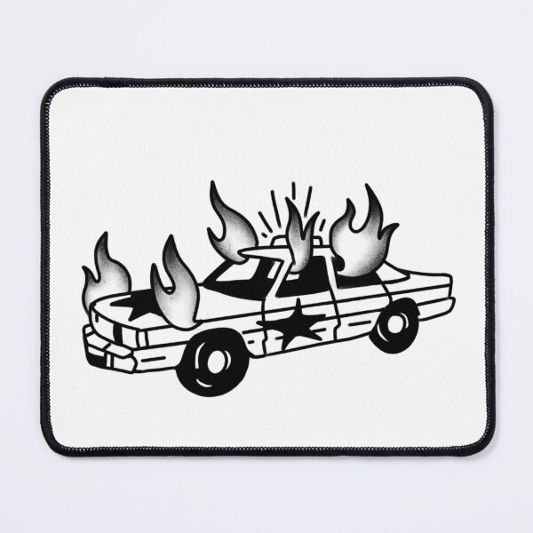Item preview, Burning Police car designed and sold by Jamietheturd.