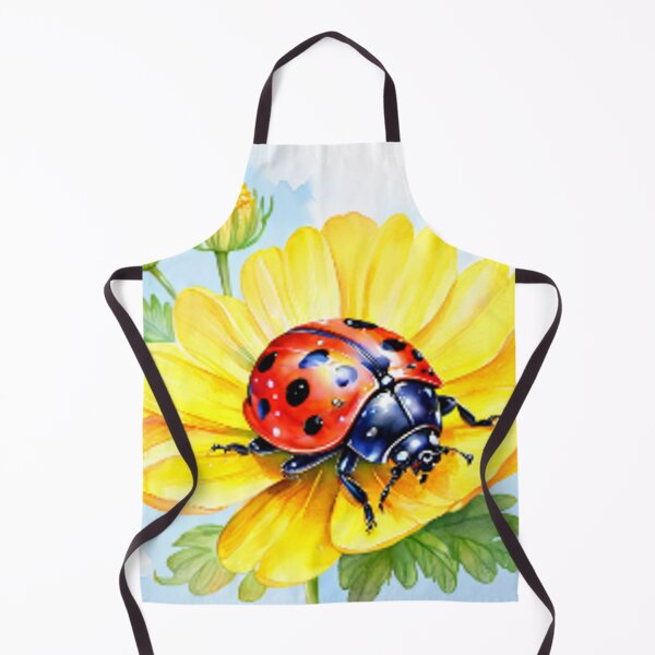 Item preview, Yellow Flowers with Ladybug designed and sold by CookieandShadow.