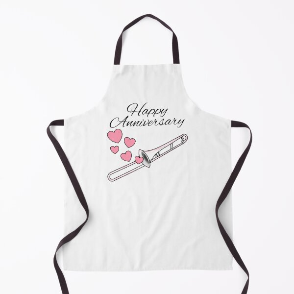 Item preview, Happy Anniversary, Trombone Player Brass Musician Wedding designed and sold by doodlerob.