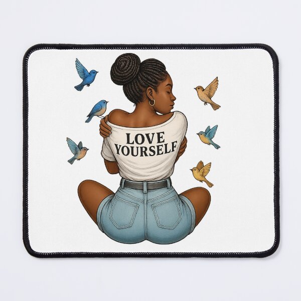 Item preview, Black girl self love clipart | Daily affirmative | Melanin doll queen | Love yourself Clipart, Girl hugging Herself, Beautiful women png designed and sold by PixelBlooming.