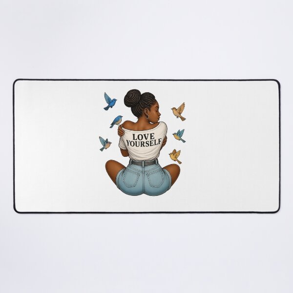 Item preview, Black girl self love clipart | Daily affirmative | Melanin doll queen | Love yourself Clipart, Girl hugging Herself, Beautiful women png designed and sold by PixelBlooming.