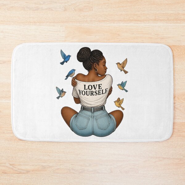 Item preview, Black girl self love clipart | Daily affirmative | Melanin doll queen | Love yourself Clipart, Girl hugging Herself, Beautiful women png designed and sold by PixelBlooming.
