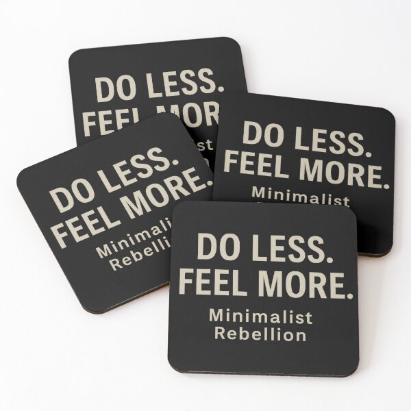 Item preview, Do Less. Feel More. – Minimalist Rebellion designed and sold by ALITOPRINCE.