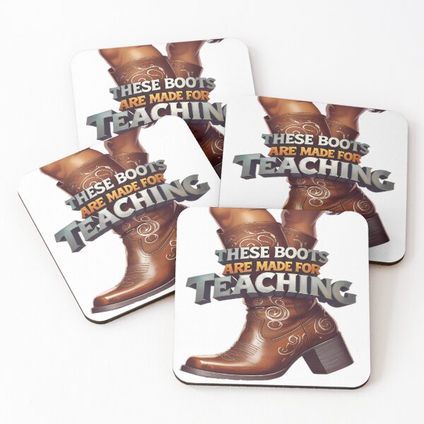 Item preview, Western Teacher Boots | These Boots Are Made for Teaching - Funny Cowgirl Education Design designed and sold by jeanstore444.