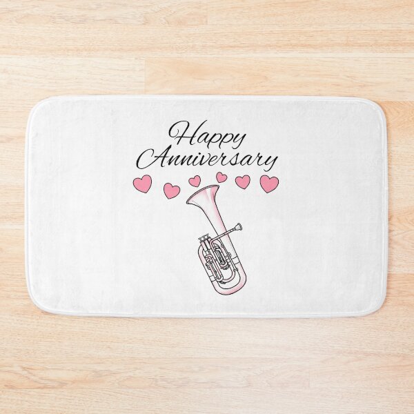 Item preview, Happy Anniversary, Tenor Horn Player Brass Musician Wedding designed and sold by doodlerob.