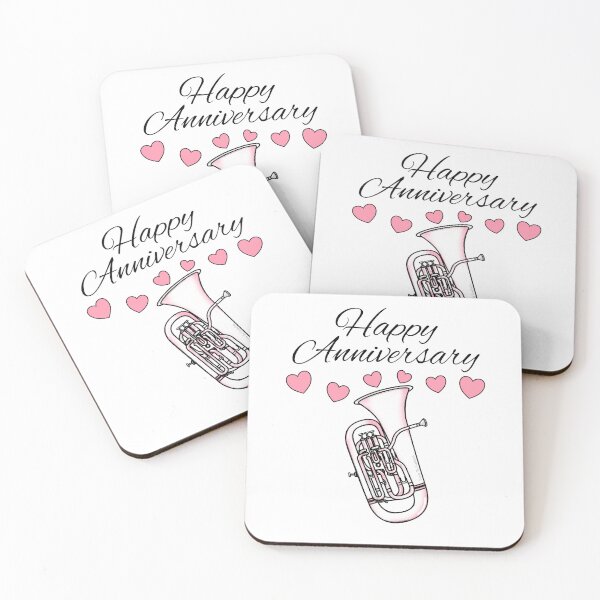 Item preview, Happy Anniversary, Euphonium Player Brass Musician Wedding designed and sold by doodlerob.