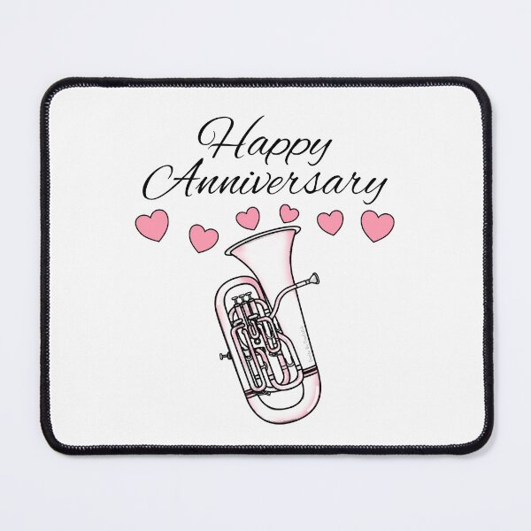 Item preview, Happy Anniversary, Euphonium Player Brass Musician Wedding designed and sold by doodlerob.