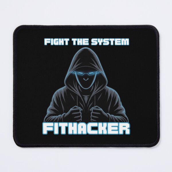 Item preview, Fithacker.Fight the System – Cyberpunk Hacker Warrior Design designed and sold by JAGA-ALIME.