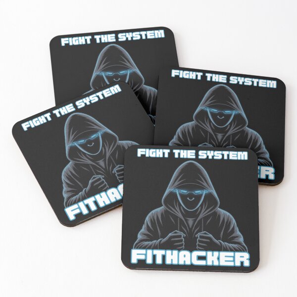 Item preview, Fithacker.Fight the System – Cyberpunk Hacker Warrior Design designed and sold by JAGA-ALIME.