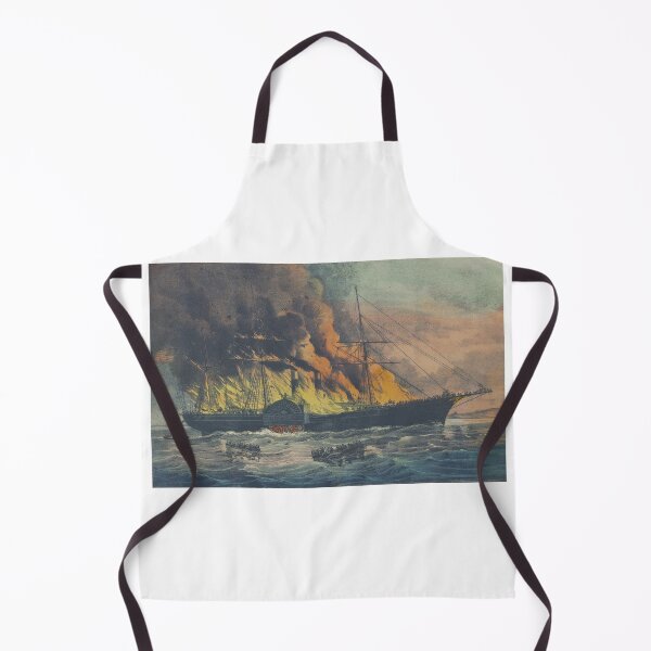 Item preview, Steamship on fire (1862) designed and sold by 19th Century in Color.