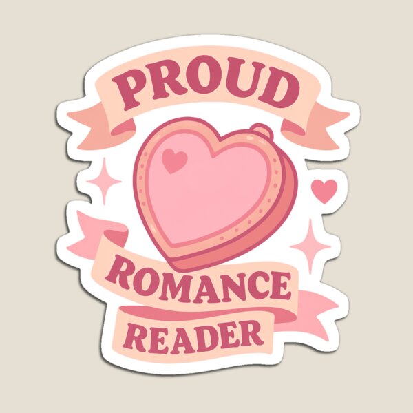 Aperçu de l'œuvre Badge de lecteur de romans d'amour – Joli design rose pour amoureux des livres créée et vendue par veinmerch.