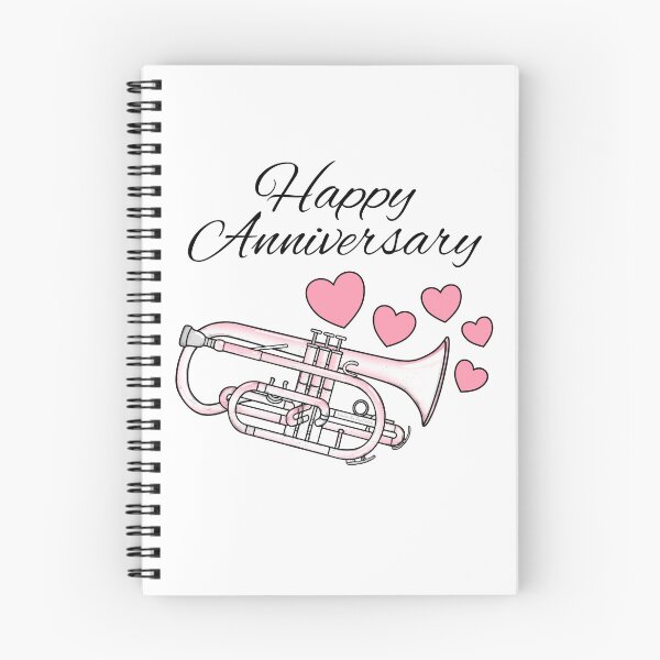 Item preview, Happy Anniversary, Cornet Player Brass Musician Wedding designed and sold by doodlerob.