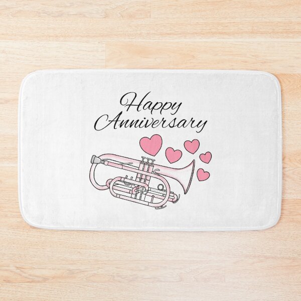 Item preview, Happy Anniversary, Cornet Player Brass Musician Wedding designed and sold by doodlerob.