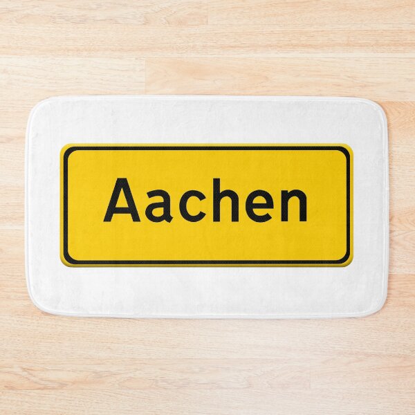 Item preview, City name road sign for Aachen in Germany. designed and sold by funkyworm.