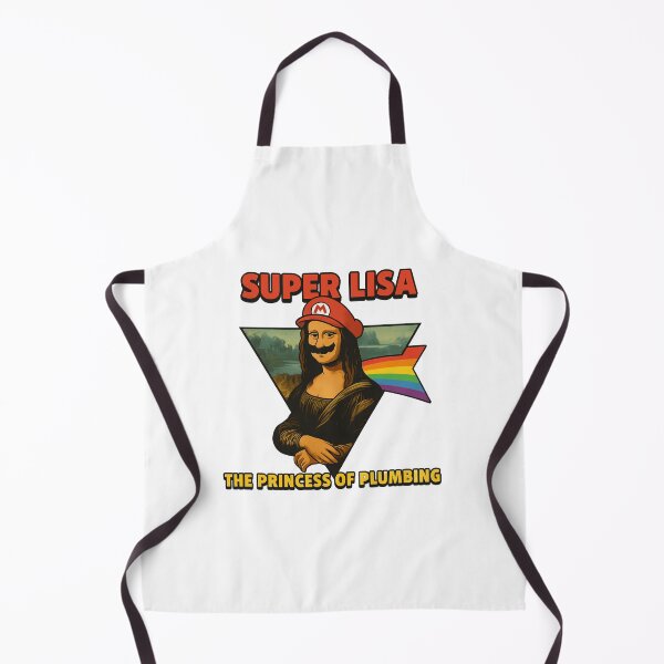 Item preview, Super Lisa Parody – Funny Mario Mona Lisa Rainbow Gamer Art designed and sold by veinmerch.