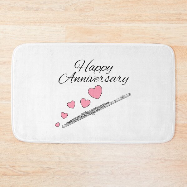 Item preview, Happy Anniversary, Flute Flutist Woodwind Musician Wedding designed and sold by doodlerob.