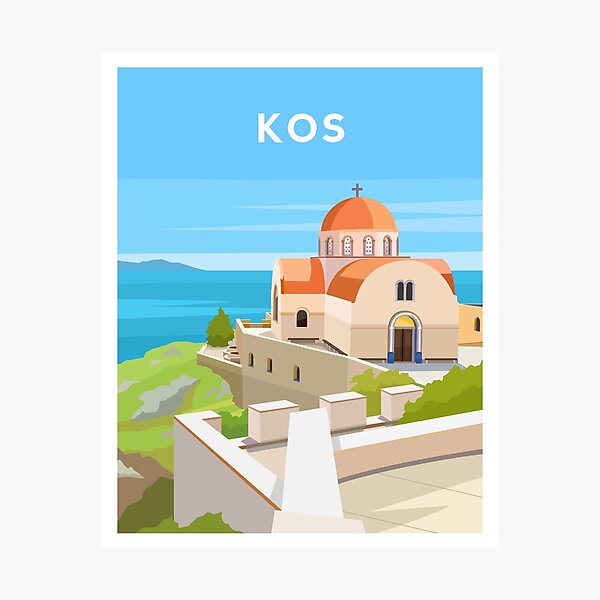 Item preview, Kos, Greece - Greek Island Church designed and sold by typelab.