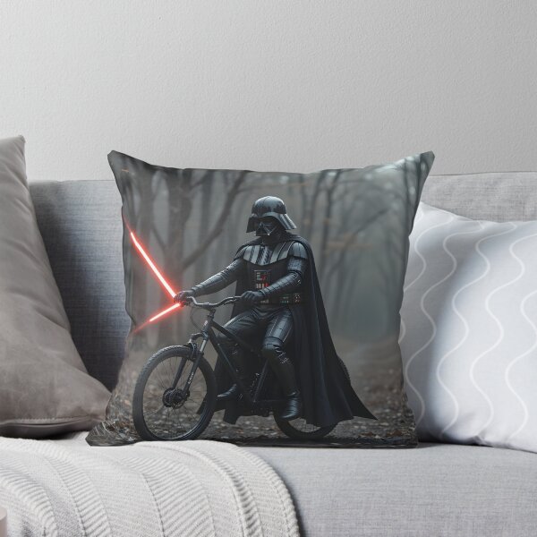 Item preview, Darth Vader Cycling in Mysterious Forest designed and sold by ART ATTACK ZONE.
