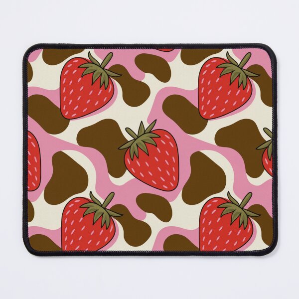 Item preview, Cutecore Strawberry Cow Print designed and sold by CandyVenom.