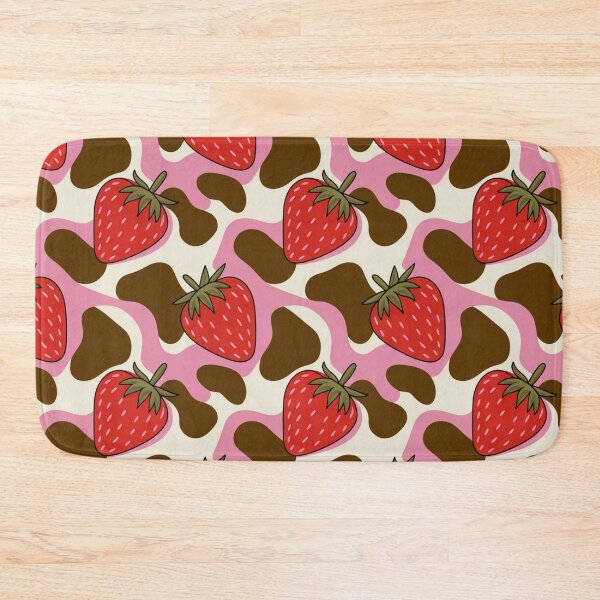 Item preview, Cutecore Strawberry Cow Print designed and sold by CandyVenom.
