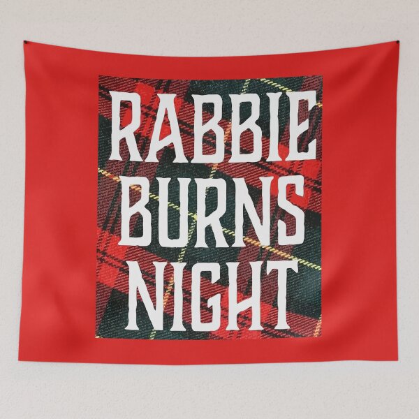 Item preview, Rabbie Burns Night Quote On Varicolored Checked Plaid designed and sold by taiche.