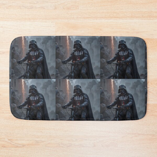 Item preview, Darth Vader Biking Through Apocalyptic Ruins designed and sold by ART ATTACK ZONE.