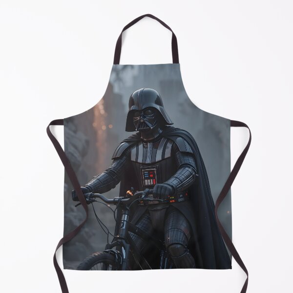 Item preview, Darth Vader Biking Through Apocalyptic Ruins designed and sold by ART ATTACK ZONE.