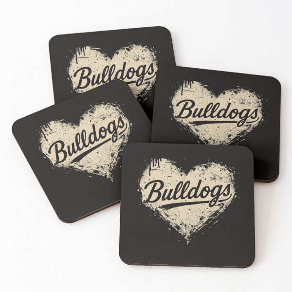 Item preview, Distressed Bulldogs Heart Shirt – Grunge Style Gift for Dog Lovers designed and sold by ArmyAbodo.