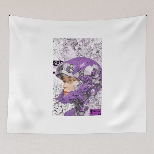 Item preview, Cyberpunk anime manga girl  designed and sold by Paintbase.