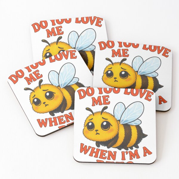 Item preview, Do You Love Me When I’m a Bee? – Cute Sad Bee Meme Design designed and sold by veinmerch.