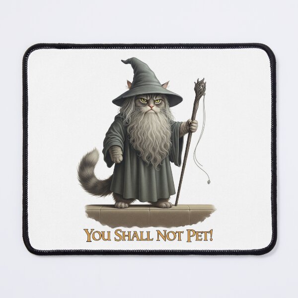 Item preview, Catdalf The Grey - LOTR Parody designed and sold by CatsAreFamous.