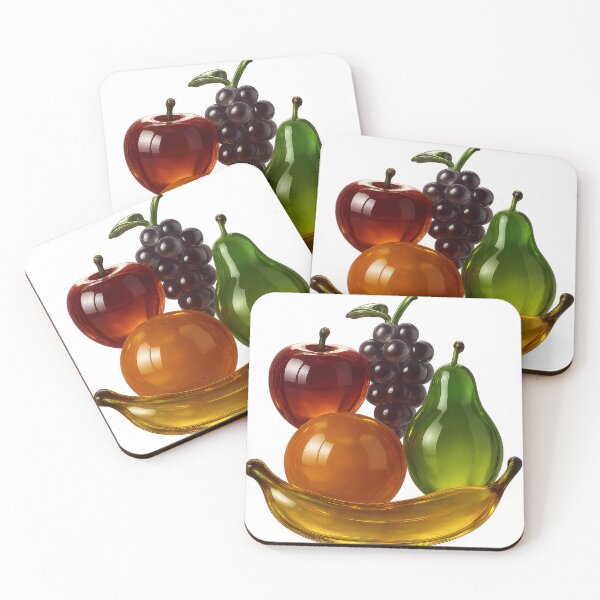 Item preview, Glass Fruit - Orange, Apple, Banana, Grapes, Pear designed and sold by Frutiger Aero Soft Club.