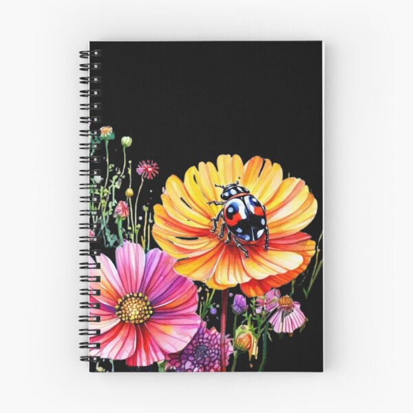 Item preview, Colored Flowers and Lady bug designed and sold by CookieandShadow.