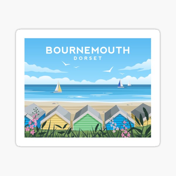Item preview, Bournemouth Beach Huts, Dorset England designed and sold by typelab.