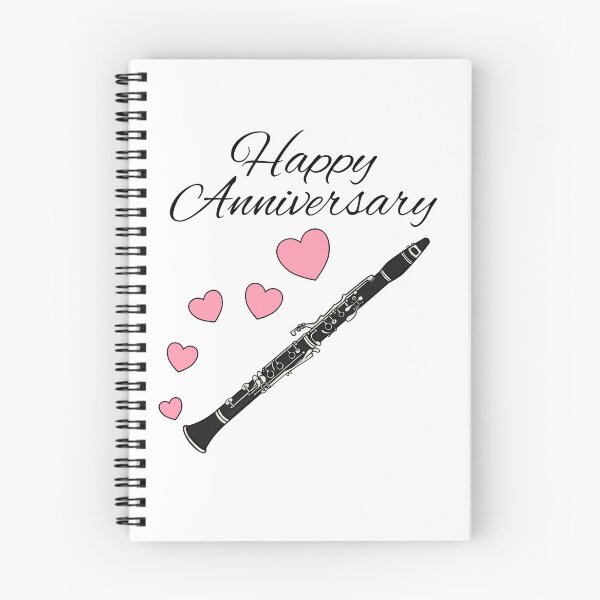 Item preview, Happy Anniversary, Clarinet Player Woodwind Musician Wedding designed and sold by doodlerob.