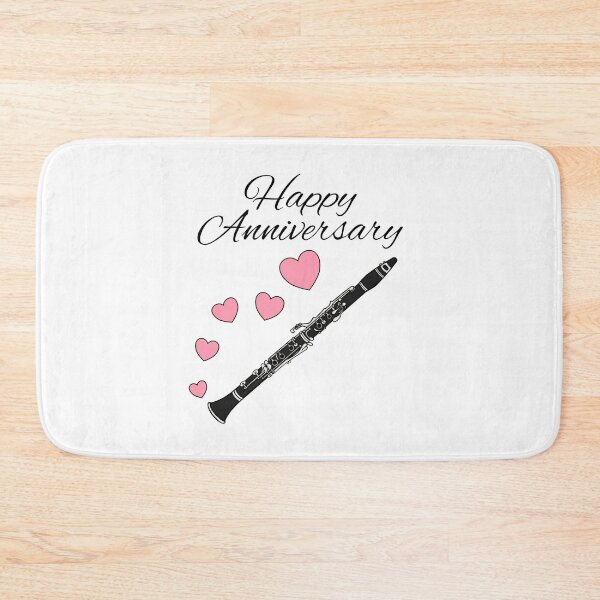 Item preview, Happy Anniversary, Clarinet Player Woodwind Musician Wedding designed and sold by doodlerob.