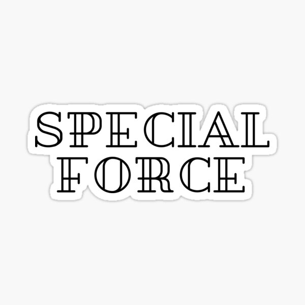 Item preview, Special Force – Bold Military-Inspired Text Design designed and sold by MoodWave.
