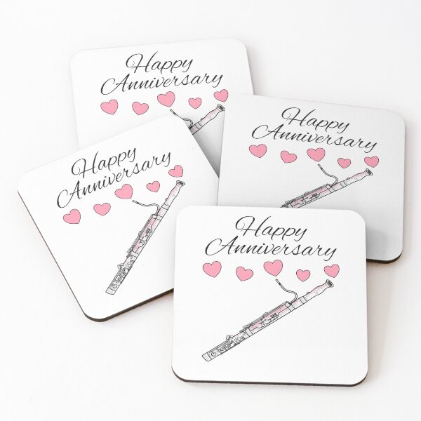 Item preview, Happy Anniversary, Bassoon Player Woodwind Musician Wedding designed and sold by doodlerob.