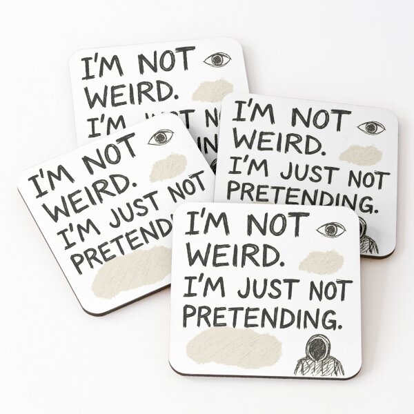 Item preview, I’m Not Weird. I’m Just Not Pretending. — Raw Handwritten Indie Quote Shirt designed and sold by notokstudio.