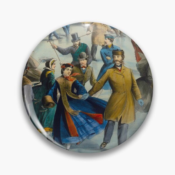 Item preview, Skating in Central Park  (1862) designed and sold by 19th Century in Color.