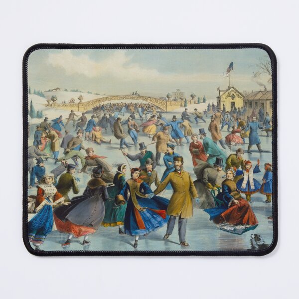 Item preview, Skating in Central Park  (1862) designed and sold by 19th Century in Color.